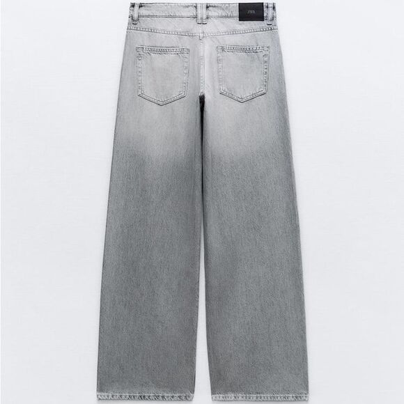 ZARA MID-RISE Z1975 WIDE LEG JEANS
GRAY - Picture 6 of 7